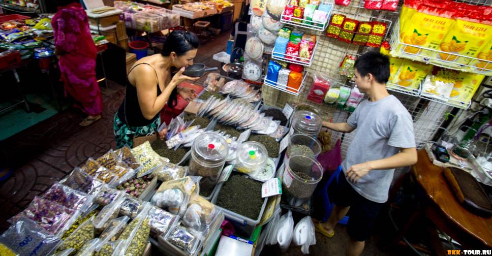 Чайная лавка на экскурсии Опасный Бангкок