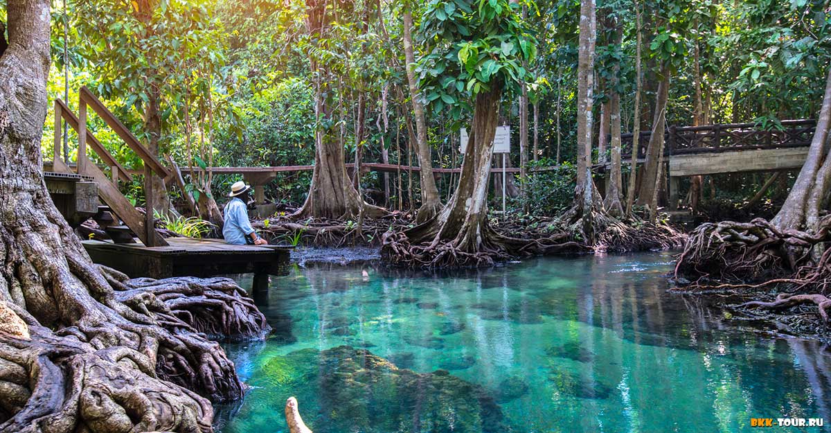 Изумрудное озеро. краби